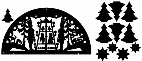 Laubsägevorlage doppelter Schwibbogen Pyramide Laubsägevorlage doppelter Schwibbogen Pyramide