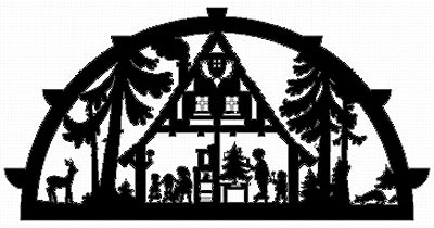Laubsägevorlage Schwibbogen Waldhaus Laubsägevorlage Schwibbogen Waldhaus