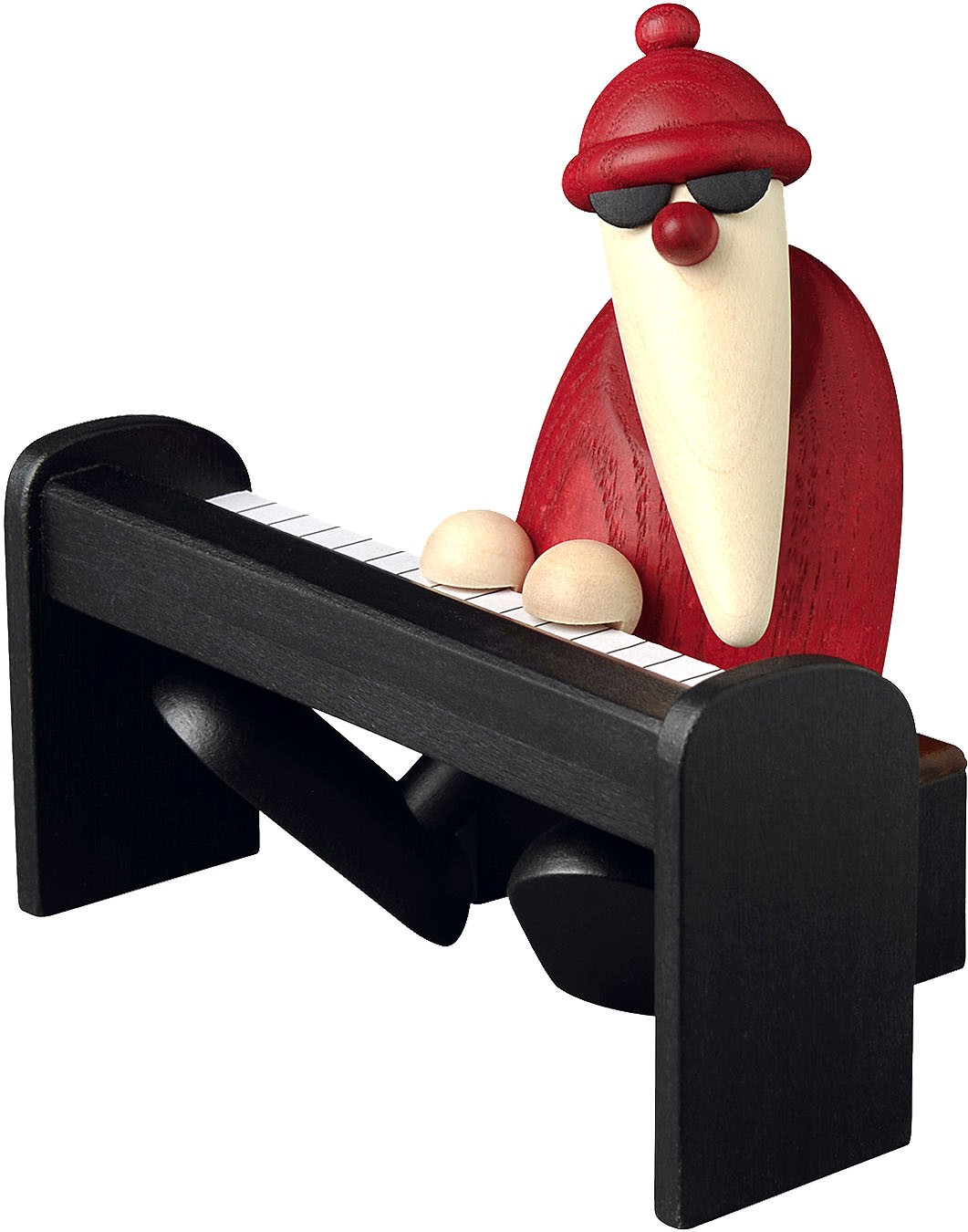 Björn Köhler Weihnachtsmann am Piano - schwarz Björn Köhler Weihnachtsmann am Piano - schwarz