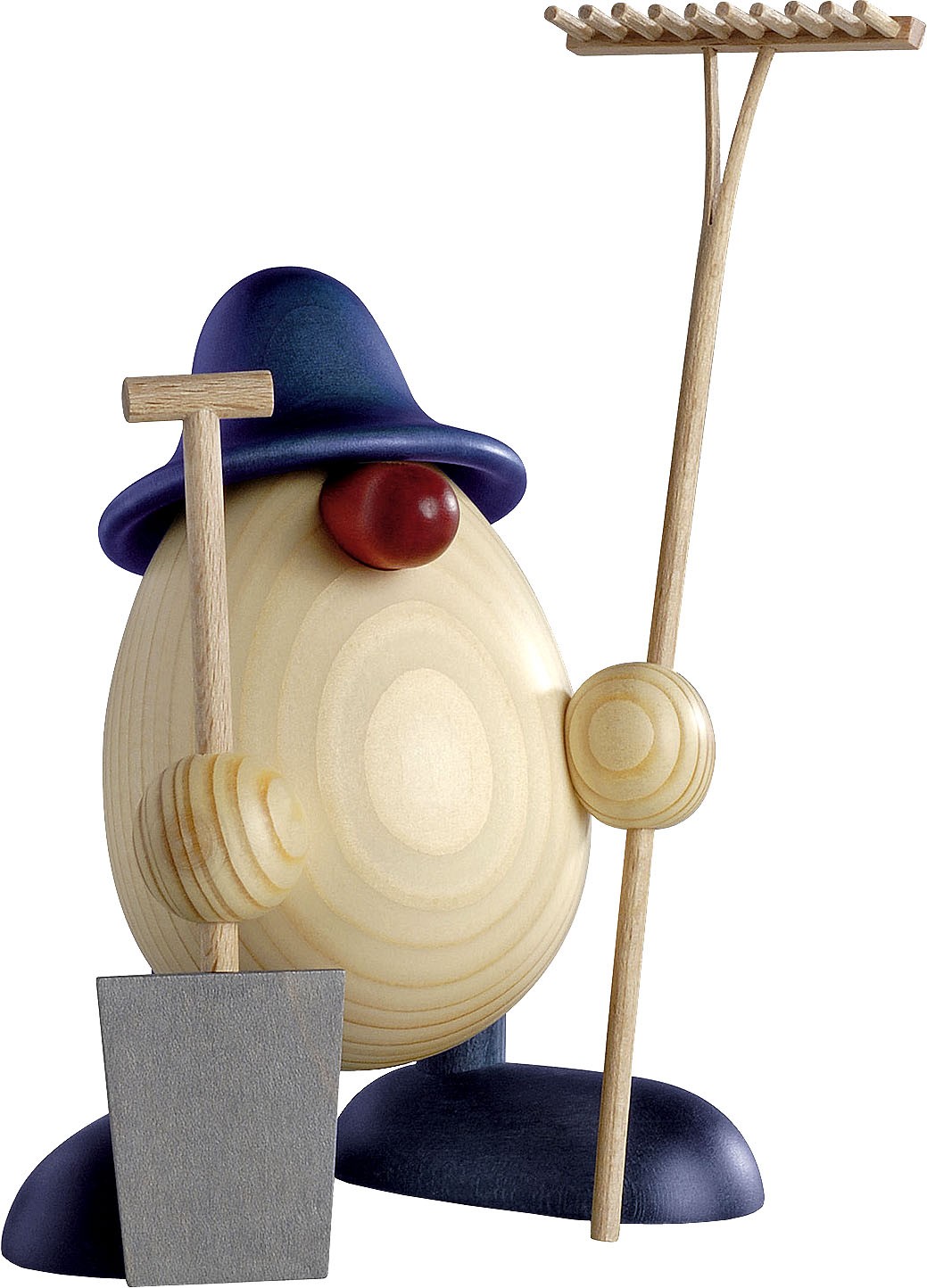 Björn Köhler Eierkopf Benno, der Gärtner, blau Björn Köhler Eierkopf Benno, der Gärtner, blau