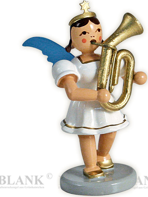 Blank Kurzrockengel mit Tenorhorn, farbig Blank Kurzrockengel mit Tenorhorn, farbig