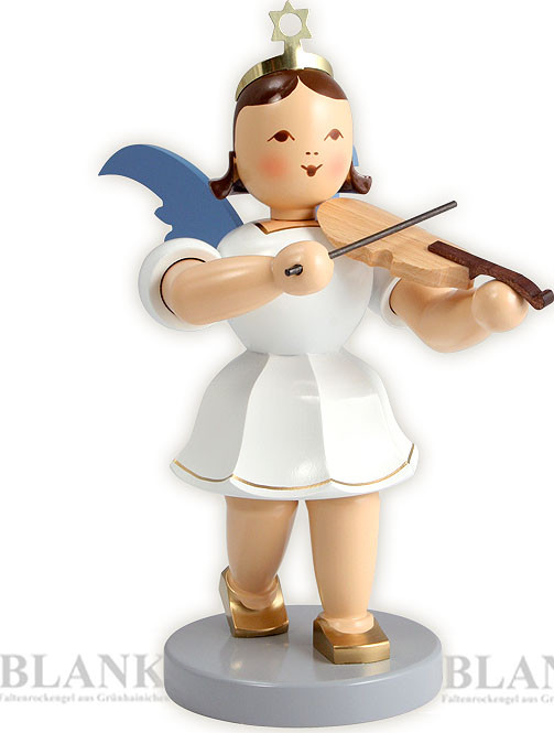 Blank Kurzrockengel mit Violine, 20 cm - farbig Blank Kurzrockengel mit Violine, 20 cm - farbig