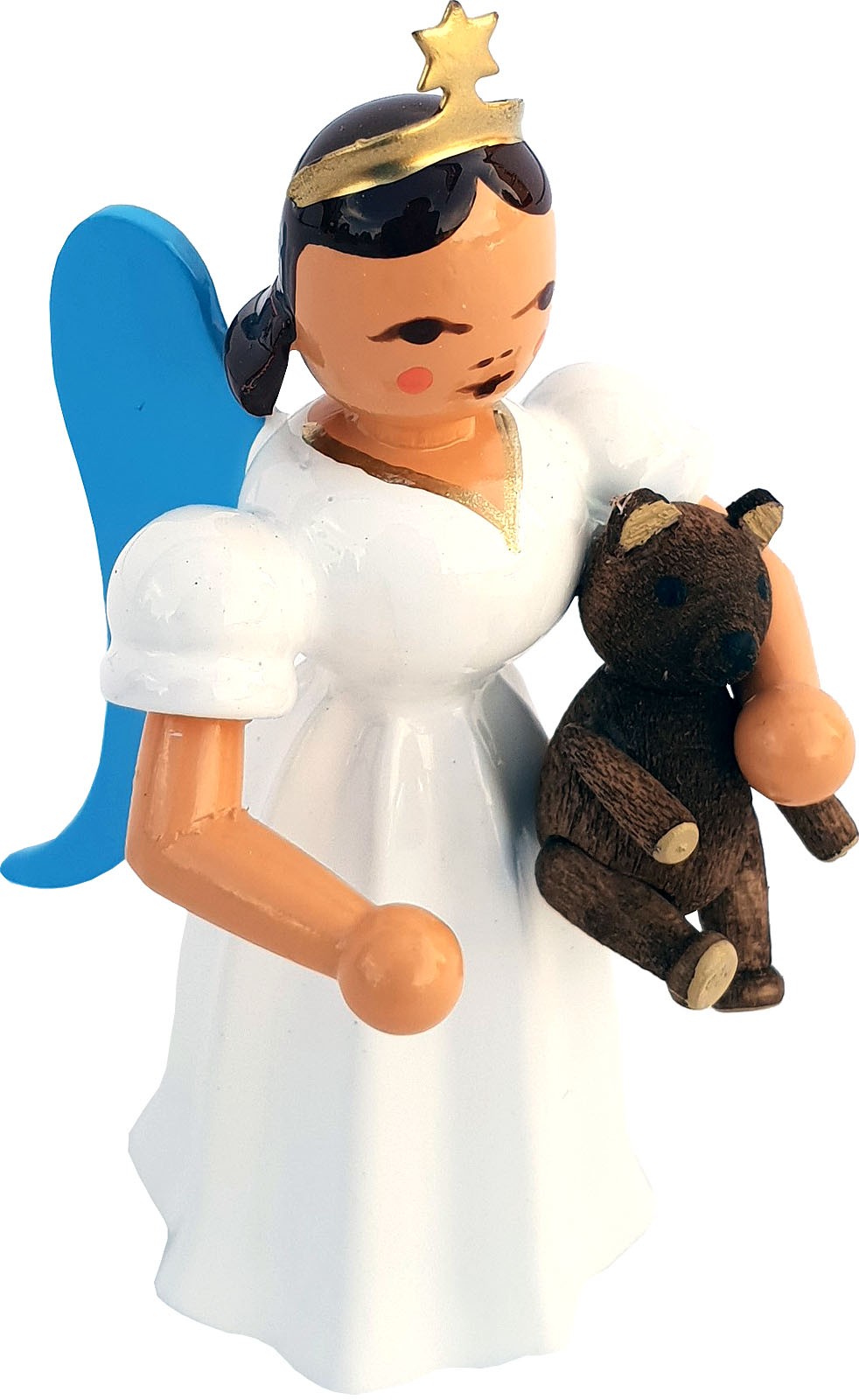 Blank Langrockengel mit Teddy, farbig Blank Langrockengel mit Teddy, farbig