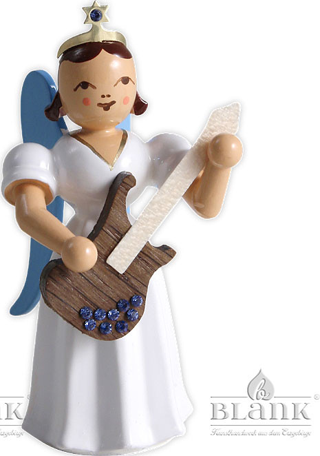 Blank Langrockengel mit E-Gitarre und Swarovski-Elements, farbig Blank Langrockengel mit E-Gitarre und Swarovski-Elements, farbig