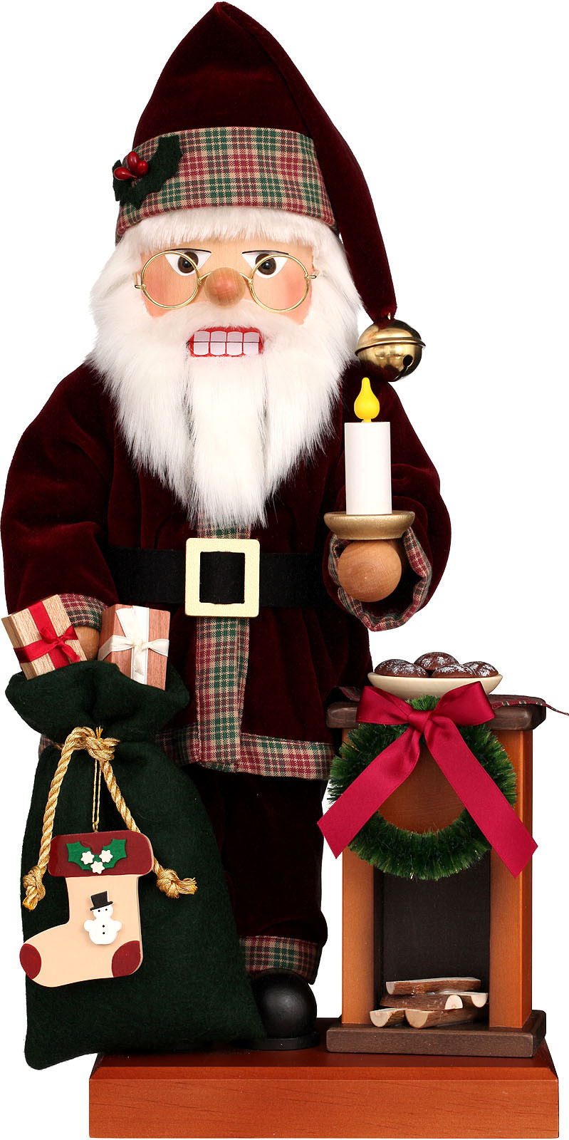 Christian Ulbricht Nußknacker Weihnachtsmann am Kamin Christian Ulbricht Nußknacker Weihnachtsmann am Kamin