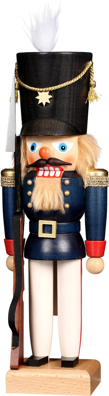 Christian Ulbricht Nussknacker Soldat blau Christian Ulbricht Nussknacker Soldat blau