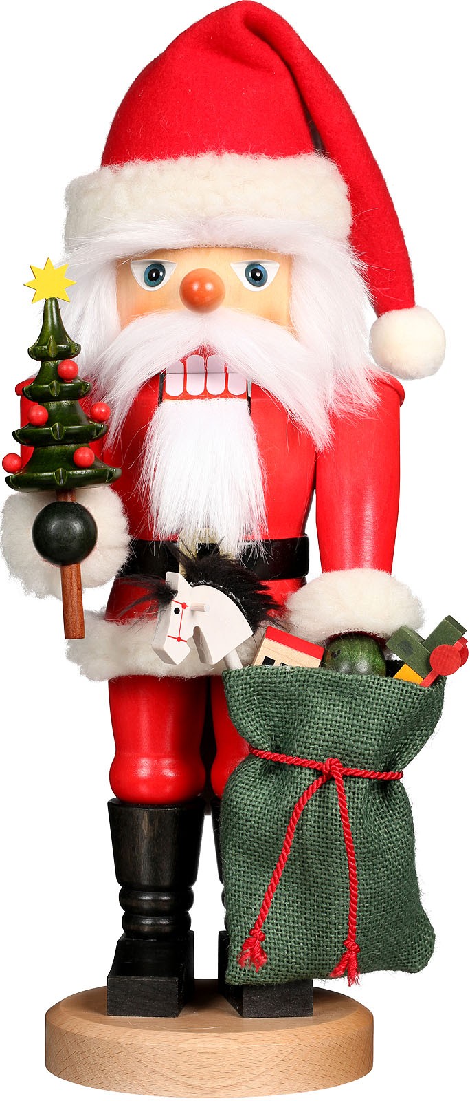 Christian Ulbricht Nussknacker Weihnachtsmann mit Sack Christian Ulbricht Nussknacker Weihnachtsmann mit Sack