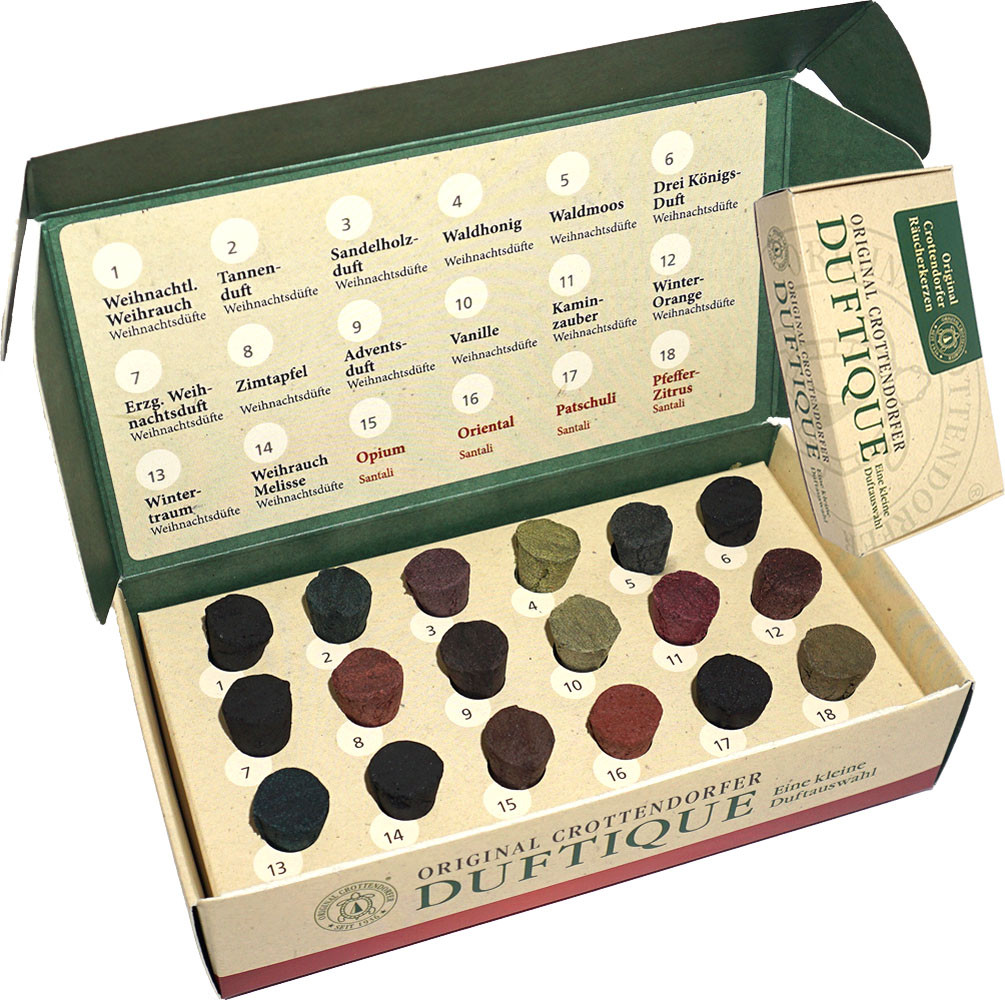 Crottendorfer Räucherkerzen Duftique - Weihnachtsdüfte/Santali Crottendorfer Räucherkerzen Duftique - Weihnachtsdüfte/Santali