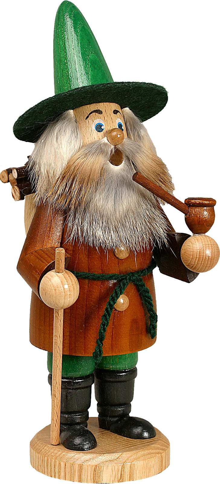 Drechselwerkstatt Uhlig Räuchermann Wichtel Holzsammler - braun Drechselwerkstatt Uhlig Räuchermann Wichtel Holzsammler - braun