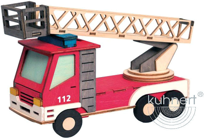 Drechslerei Kuhnert Bastelset Feuerwehr - Rauchhaus Drechslerei Kuhnert Bastelset Feuerwehr - Rauchhaus