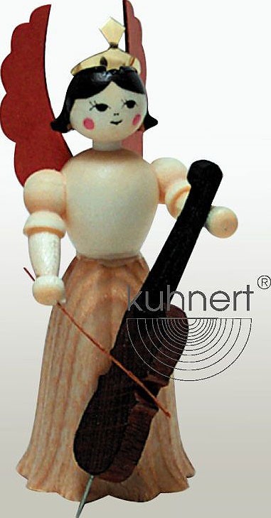 Drechslerei Kuhnert Konzertengel Sortiment 1, natur - Cello Drechslerei Kuhnert Konzertengel Sortiment 1, natur - Cello