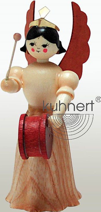 Drechslerei Kuhnert Konzertengel Sortiment 2, natur - Trommel Drechslerei Kuhnert Konzertengel Sortiment 2, natur - Trommel