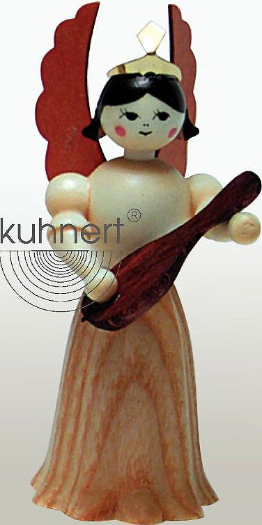 Drechslerei Kuhnert Konzertengel Sortiment 3, natur - Mandoline Drechslerei Kuhnert Konzertengel Sortiment 3, natur - Mandoline