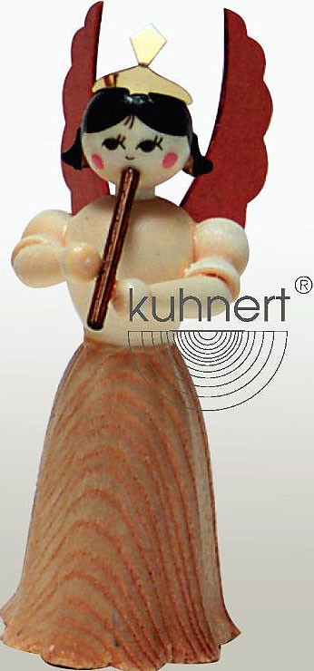 Drechslerei Kuhnert Konzertengel Sortiment 4, natur - Flöte Drechslerei Kuhnert Konzertengel Sortiment 4, natur - Flöte