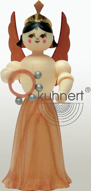 Drechslerei Kuhnert Konzertengel Sortiment 5, natur - Schellenring Drechslerei Kuhnert Konzertengel Sortiment 5, natur - Schellenring