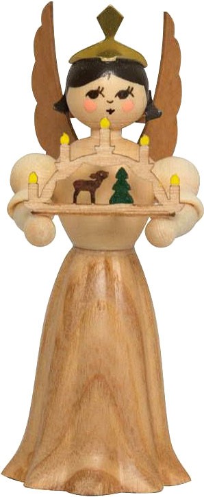 Drechslerei Kuhnert Konzertengel mit Schwibbogen, natur Drechslerei Kuhnert Konzertengel mit Schwibbogen, natur
