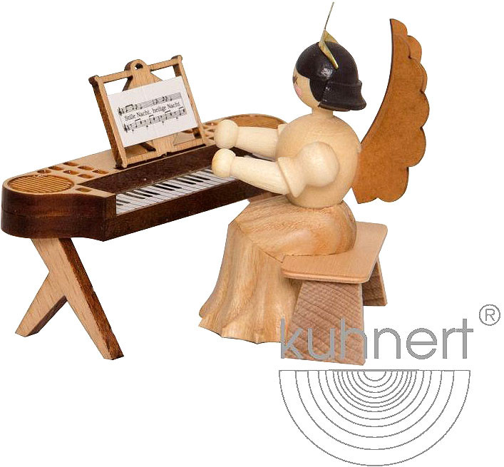 Drechslerei Kuhnert Kontzertengel mit E-Piano, natur Drechslerei Kuhnert Kontzertengel mit E-Piano, natur