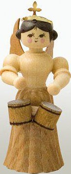Drechslerei Kuhnert Konzertengel Sortiment 7, natur, klein - Bongos Drechslerei Kuhnert Konzertengel Sortiment 7, natur, klein - Bongos