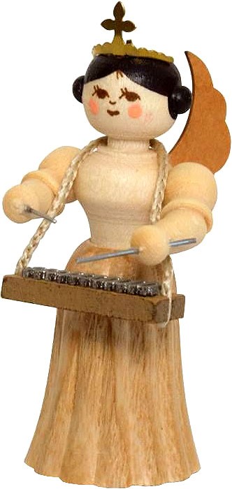 Drechslerei Kuhnert Konzertengel mit Xylophon, natur, klein Drechslerei Kuhnert Konzertengel mit Xylophon, natur, klein
