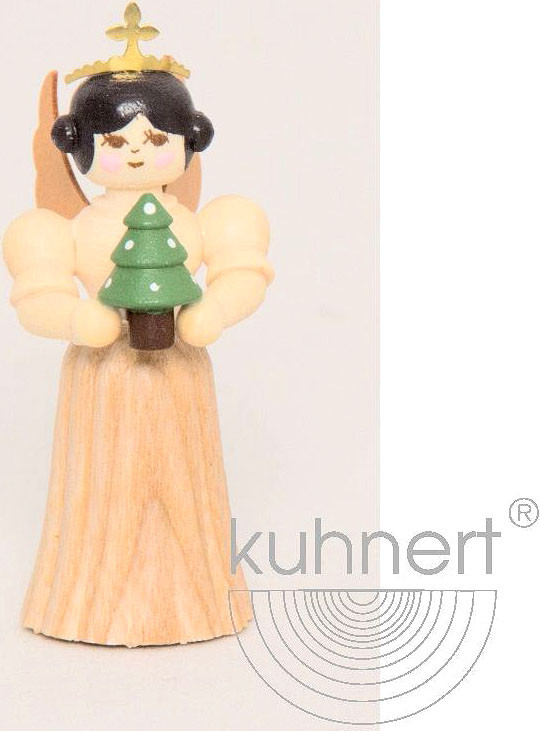 Drechslerei Kuhnert Konzertengel mit Baum, natur, klein Drechslerei Kuhnert Konzertengel mit Baum, natur, klein
