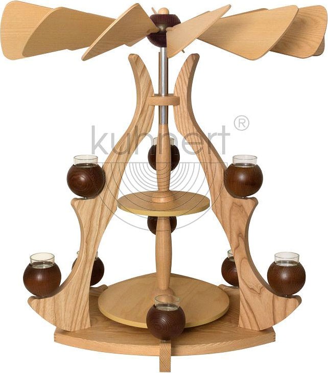 Drechslerei Kuhnert Kugeln für Leerpyramide - braun Drechslerei Kuhnert Kugeln für Leerpyramide - braun