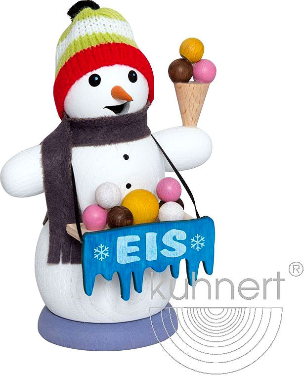 Drechslerei Kuhnert Räuchermann Schneemann Eisverkäufer Drechslerei Kuhnert Räuchermann Schneemann Eisverkäufer