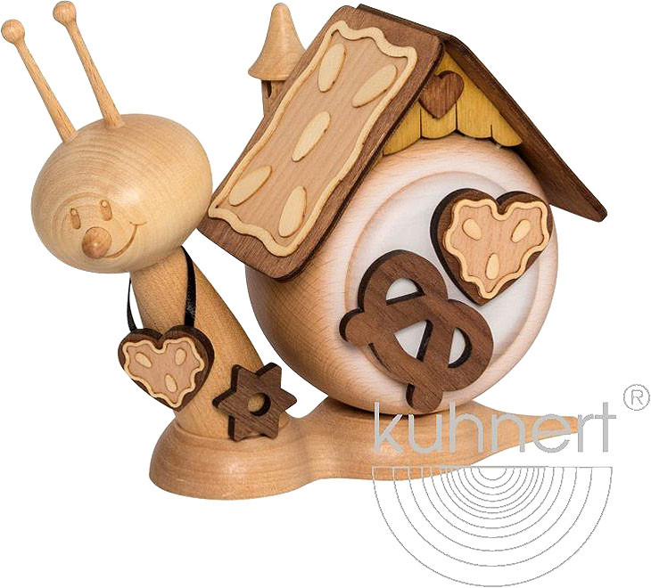 Drechslerei Kuhnert Räucherfigur Lebkuchenschnecke Drechslerei Kuhnert Räucherfigur Lebkuchenschnecke
