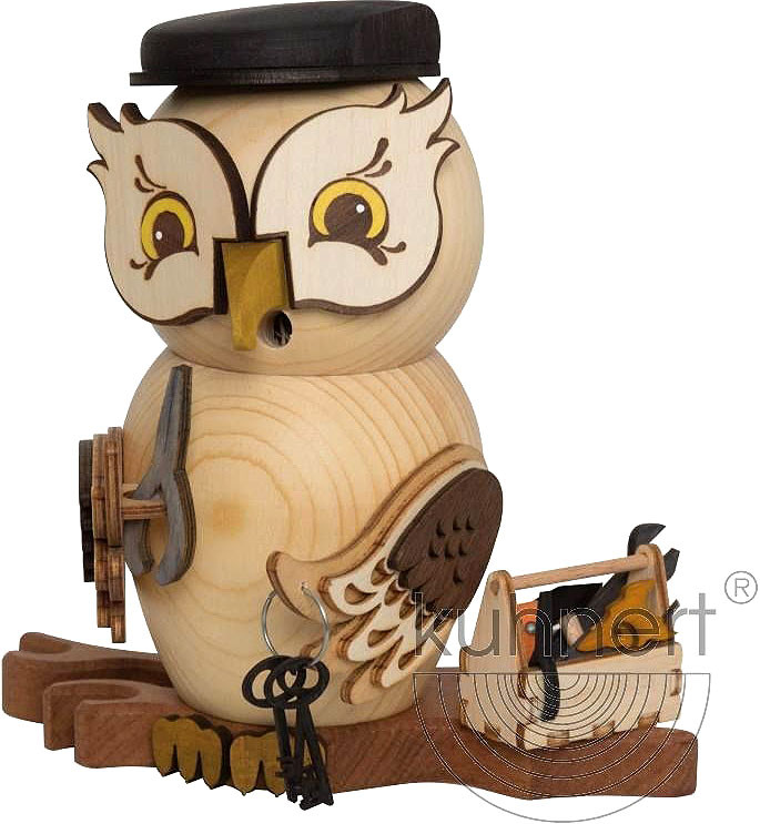 Drechslerei Kuhnert Räucherfigur Eule Handwerker Drechslerei Kuhnert Räucherfigur Eule Handwerker