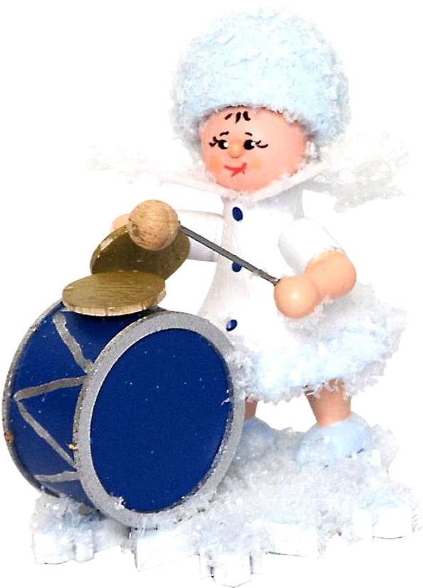 Drechslerei Kuhnert Schneeflöckchen mit Basstrommel Drechslerei Kuhnert Schneeflöckchen mit Basstrommel