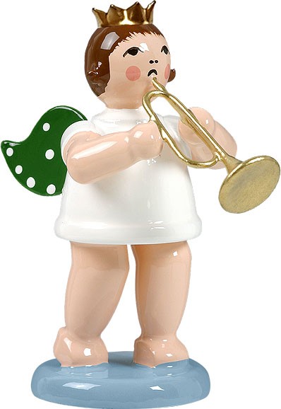 Ellmann Engel mit Jazztrompete, mit Krone Ellmann Engel mit Jazztrompete, mit Krone