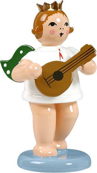 Ellmann Engel mit Mandoline mit-Krone Ellmann Engel mit Mandoline mit-Krone