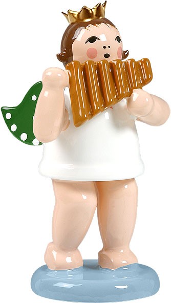 Ellmann Engel mit Panflöte, mit Krone Ellmann Engel mit Panflöte, mit Krone