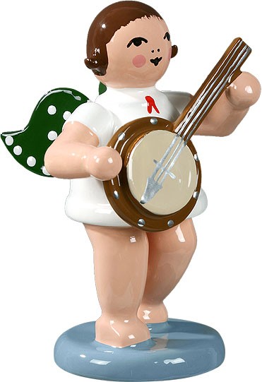 Ellmann Engel mit Banjo, ohne Krone Ellmann Engel mit Banjo, ohne Krone