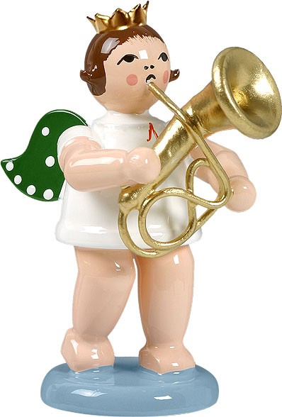 Ellmann Engel mit Baritonhorn, mit Krone Ellmann Engel mit Baritonhorn, mit Krone