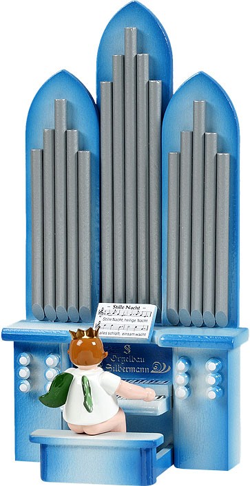 Ellmann Orgel mit Engel, ohne Spielwerk, mit Krone Ellmann Orgel mit Engel, ohne Spielwerk, mit Krone