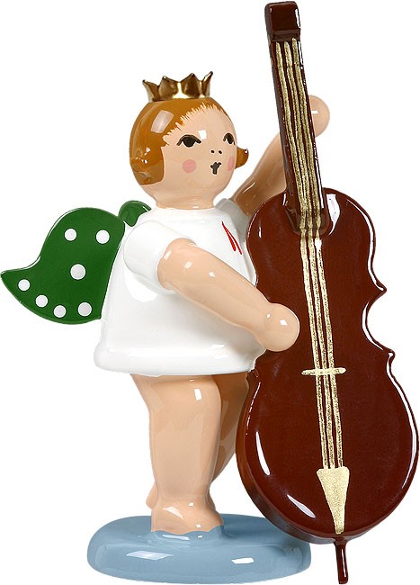 Ellmann Engel mit Kontrabass, mit Krone Ellmann Engel mit Kontrabass, mit Krone