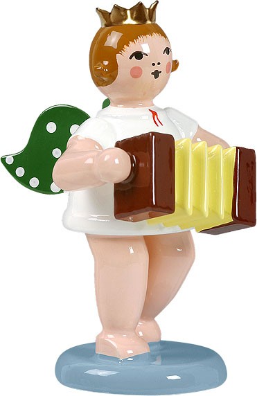 Ellmann Engel mit Harmonika, mit Krone Ellmann Engel mit Harmonika, mit Krone