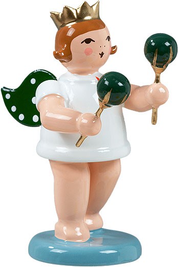 Ellmann Engel mit Maracas, mit Krone Ellmann Engel mit Maracas, mit Krone