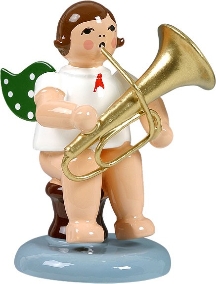 Ellmann Engel mit Tuba, sitzend, ohne Krone Ellmann Engel mit Tuba, sitzend, ohne Krone