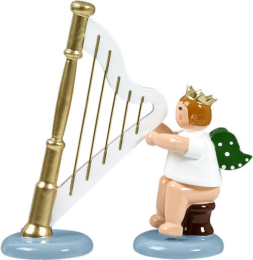 Ellmann Engel mit Harfe, sitzend, mit Krone Ellmann Engel mit Harfe, sitzend, mit Krone