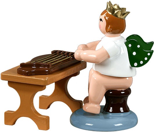 Ellmann Engel mit Zither, sitzend, mit Krone Ellmann Engel mit Zither, sitzend, mit Krone