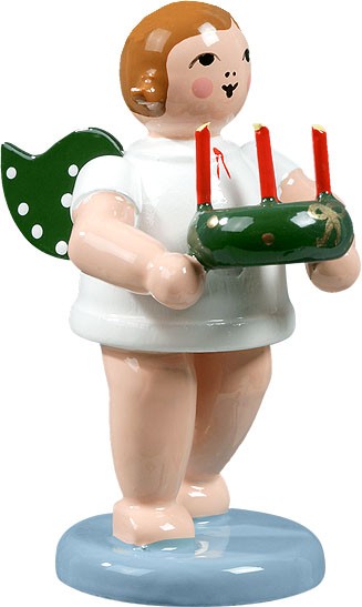 Ellmann Engel mit Adventskranz, ohne Krone Ellmann Engel mit Adventskranz, ohne Krone