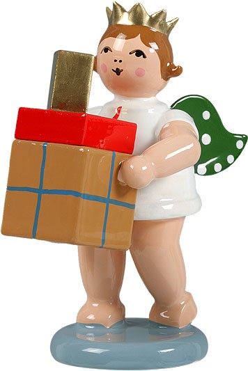 Ellmann Geschenkeengel mit Paketen - mit Krone Ellmann Geschenkeengel mit Paketen - mit Krone