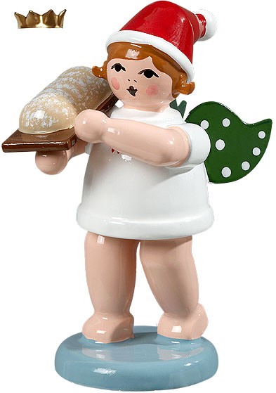 Ellmann Weihnachtsengel mit Stollen, mit Krone Ellmann Weihnachtsengel mit Stollen, mit Krone