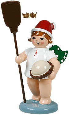 Ellmann Weihnachtsengel mit Ofenschieber, mit Krone Ellmann Weihnachtsengel mit Ofenschieber, mit Krone