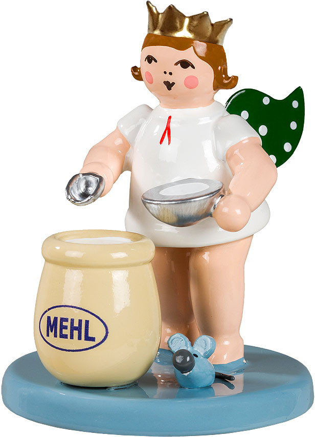 Ellmann Weihnachtsengel mit Mehlsack, mit Krone Ellmann Weihnachtsengel mit Mehlsack, mit Krone