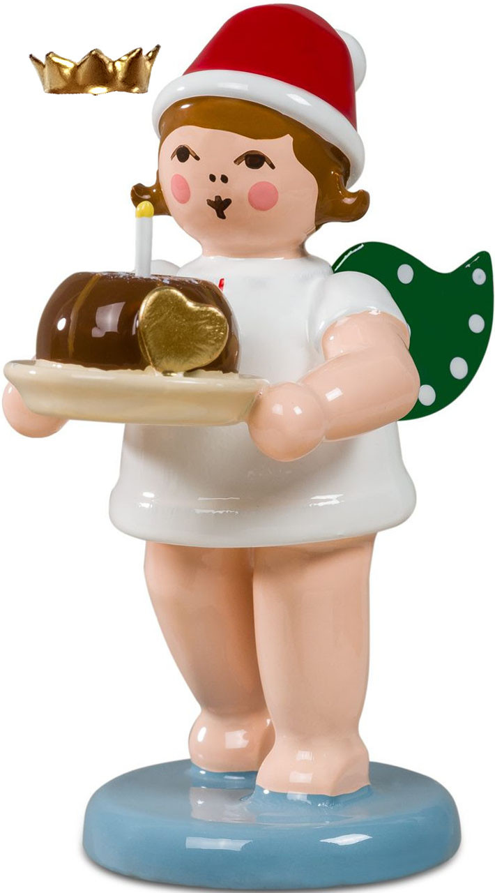 Ellmann Weihnachtsengel mit Kuchen, mit Krone Ellmann Weihnachtsengel mit Kuchen, mit Krone