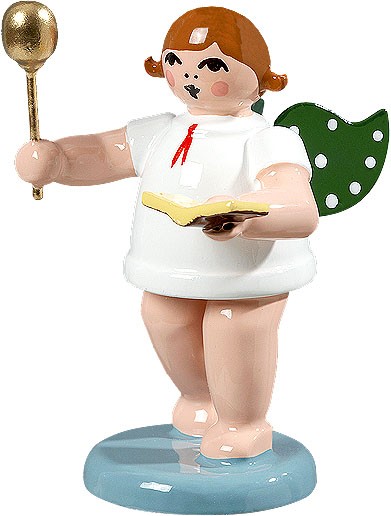 Ellmann Weihnachtsengel mit Löffel und Kochbuch, ohne Krone Ellmann Weihnachtsengel mit Löffel und Kochbuch, ohne Krone