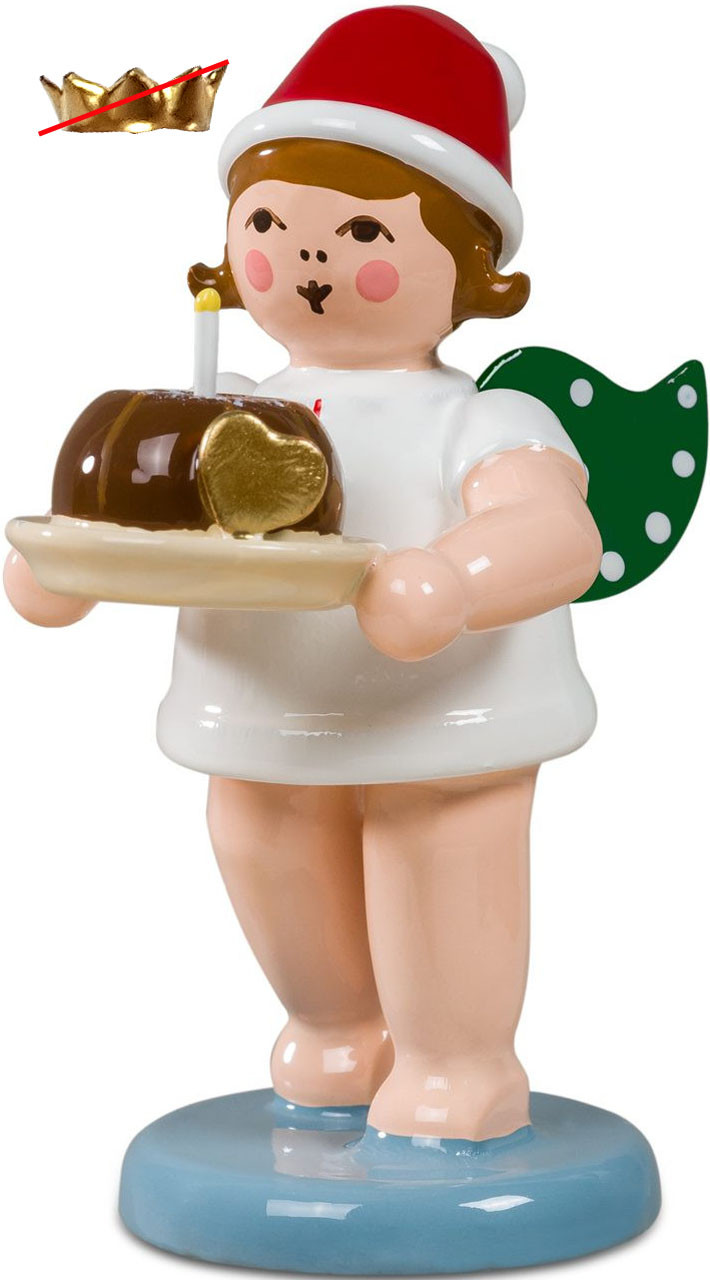 Ellmann Weihnachtsengel mit Kuchen, ohne Krone Ellmann Weihnachtsengel mit Kuchen, ohne Krone