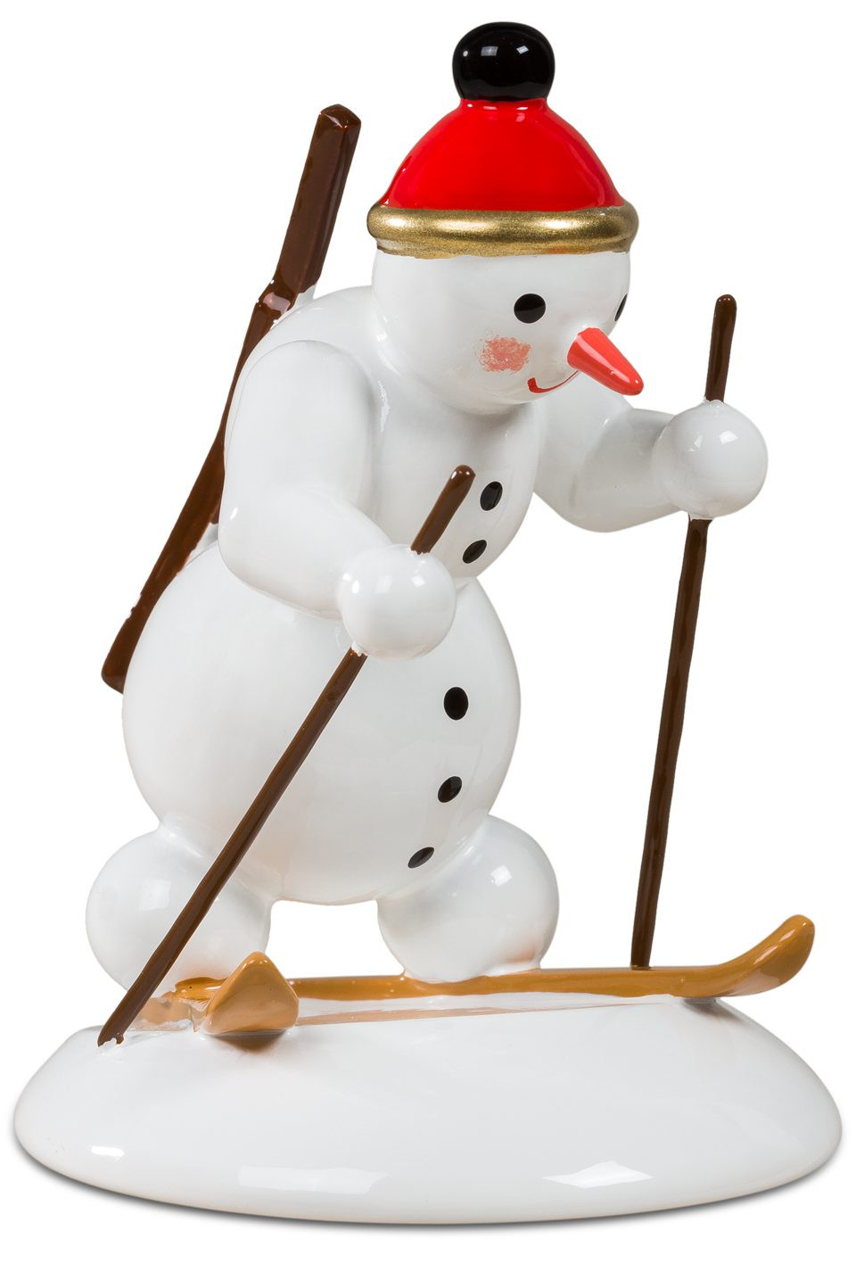 Ellmann Schneemann - Biathlet laufend Ellmann Schneemann - Biathlet laufend